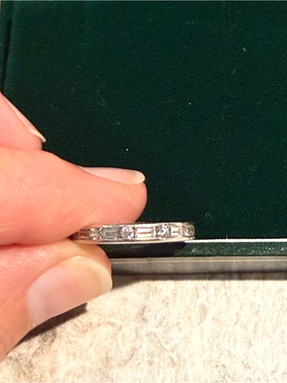 Natural One Carat Diamond wedding band